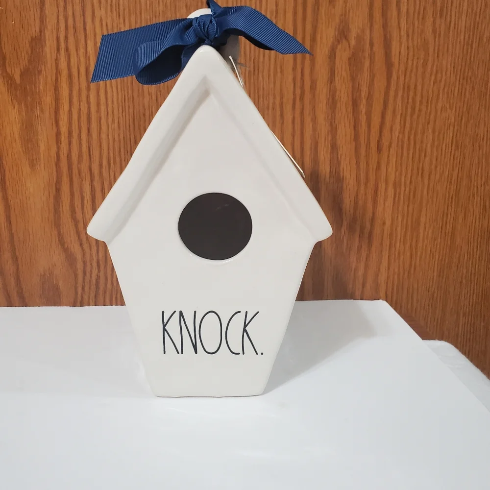 1, New Rae Dunn KNOCK birdhouse - Picture 1 of 13